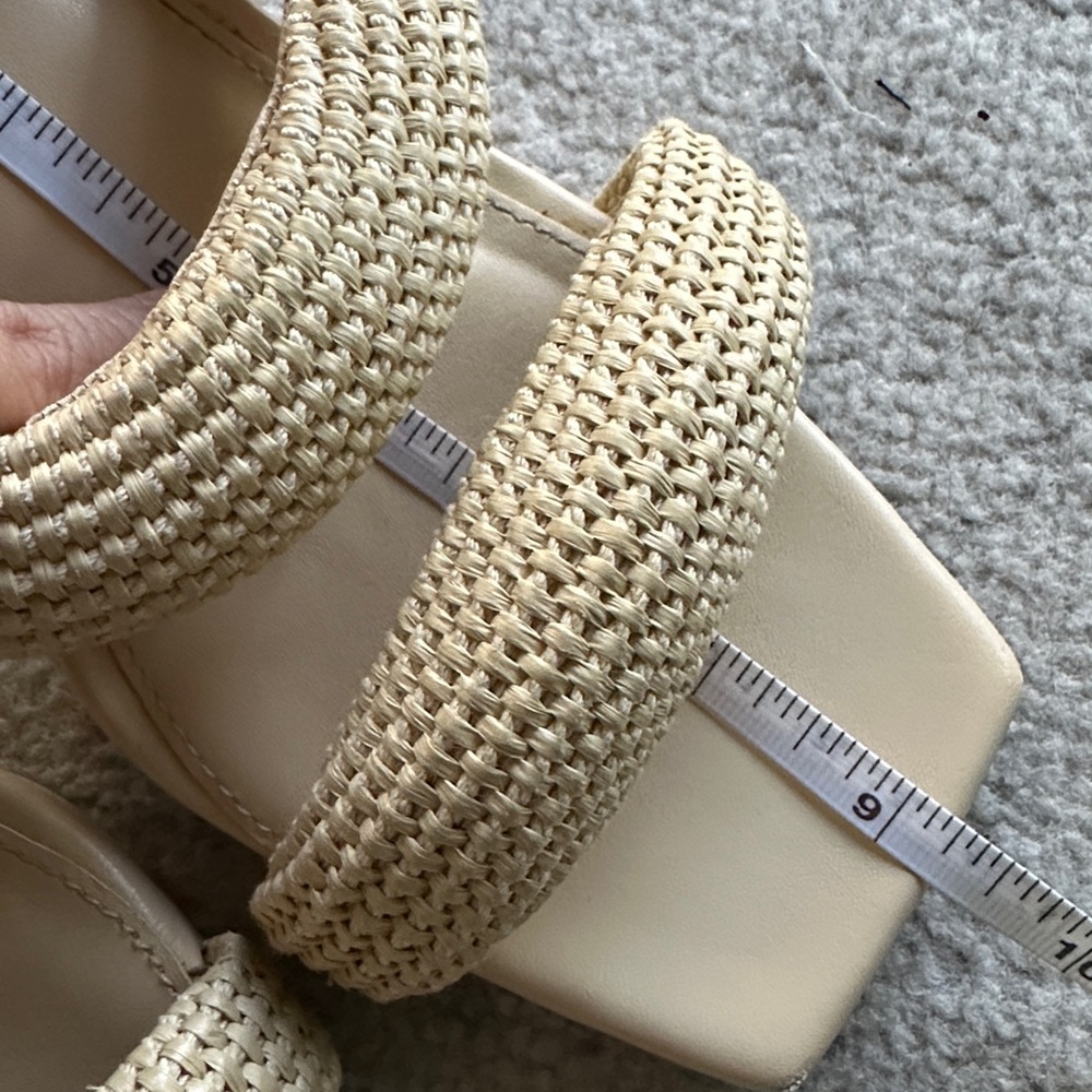 SIMKHAI Puffy Strap Raffia Sandals - Picture 13 of 15